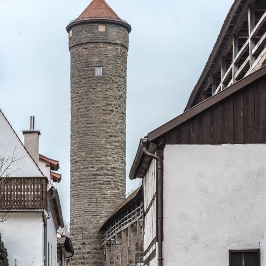 Wachturm Faulturm in Rothenburg ob der Tauber