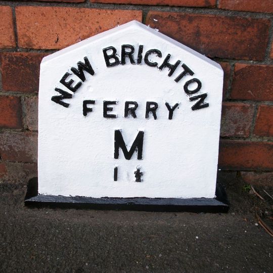 Milepost, Hebron Evangelical Church, Grove Road, Wallasey, Liscard,