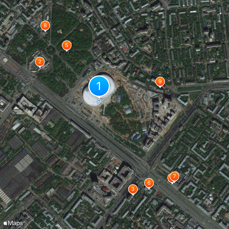 Central Dynamo Stadium Map