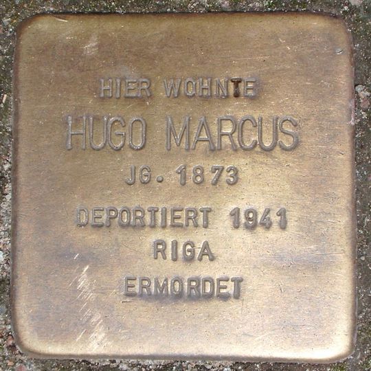 Stolperstein für Hugo Marcus