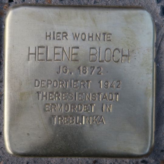 Stolperstein em memória de Helene Bloch