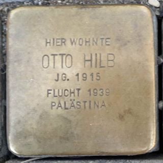 Stolperstein dedicated to Otto Hilb