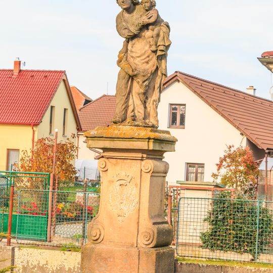 Sloup se sochou Panny Marie