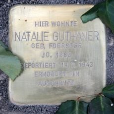 Stolperstein à la mémoire de Natalie Guthaner