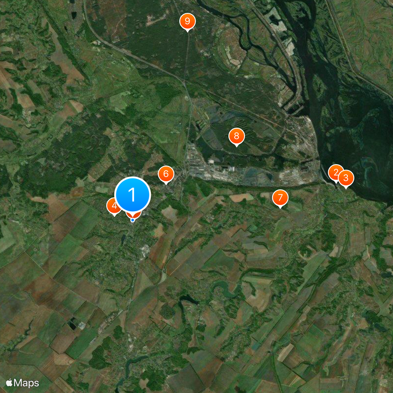 Obukhiv Map