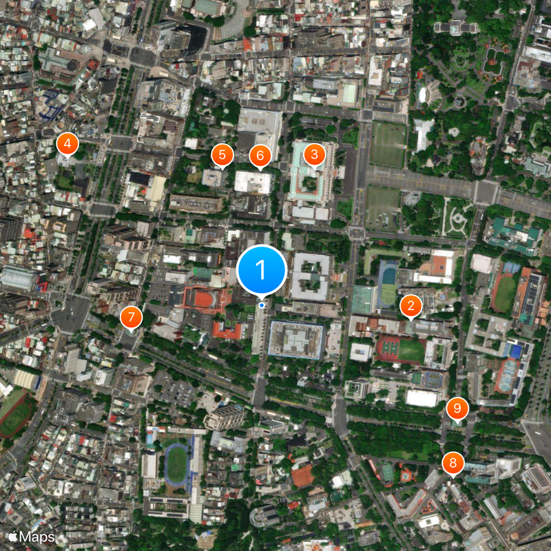 Taiwan Garrison Command Map