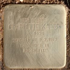 Stolperstein en memoria de Charlotte Kaiser