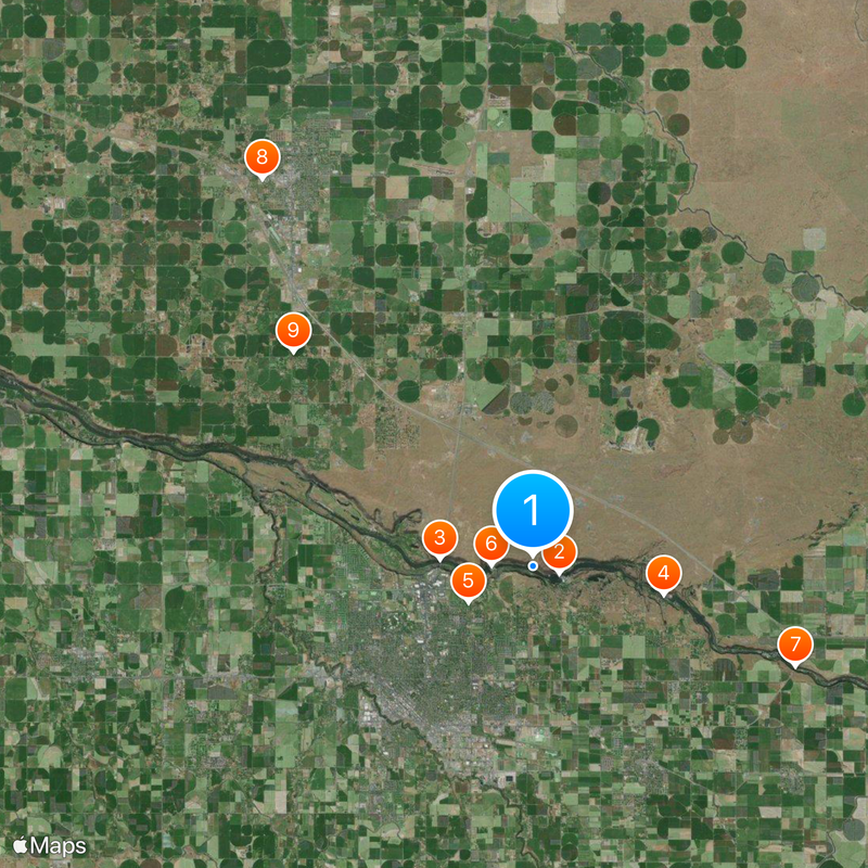 Snake River Canyon Map