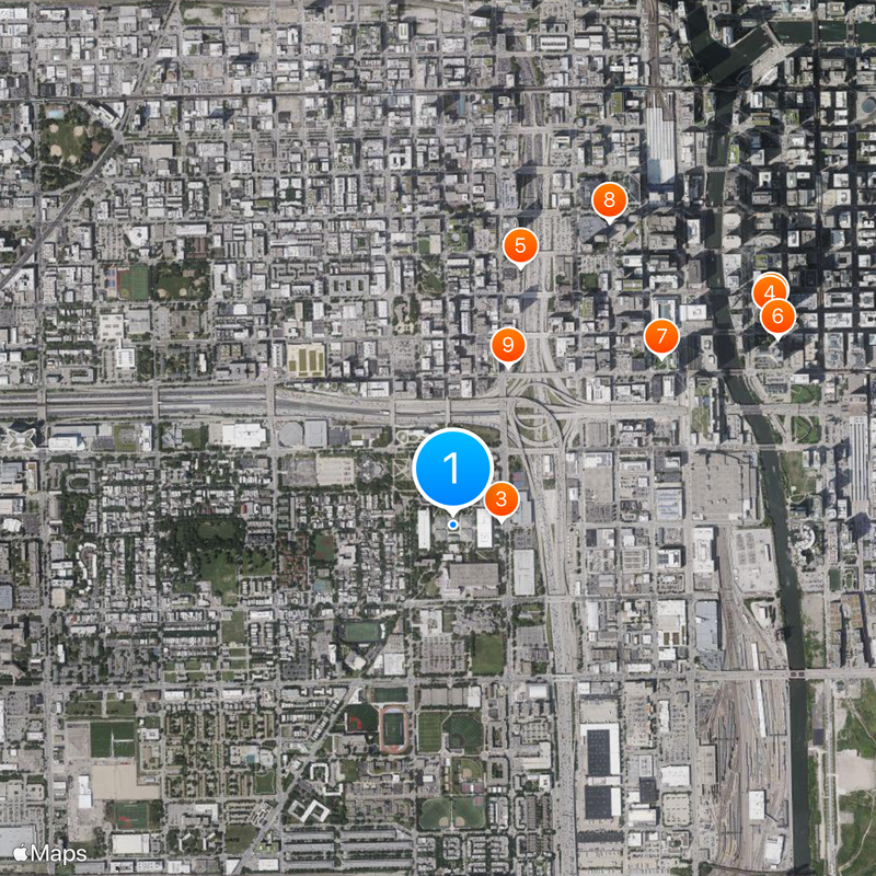 University of Illinois at Chicago Map
