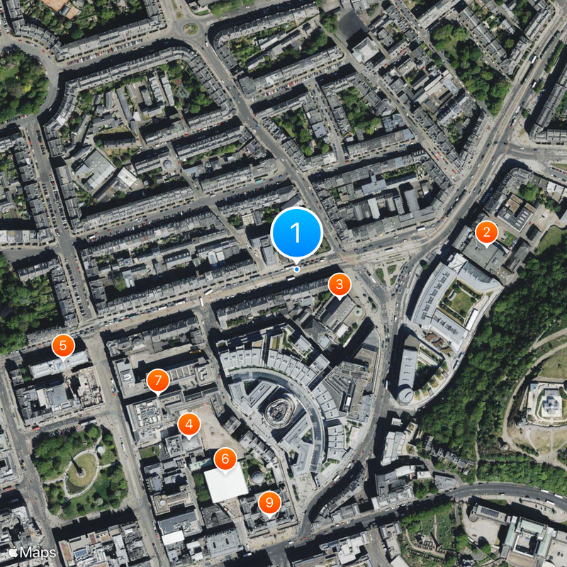 Edinburgh Trams Map