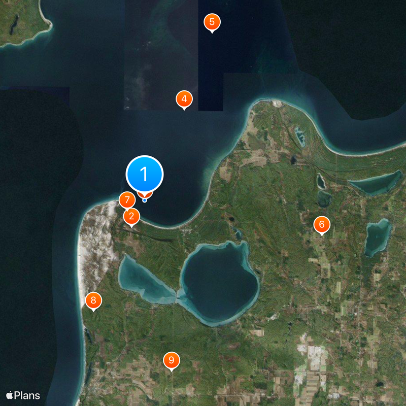 Sleeping Bear Dunes National Lakeshore Map