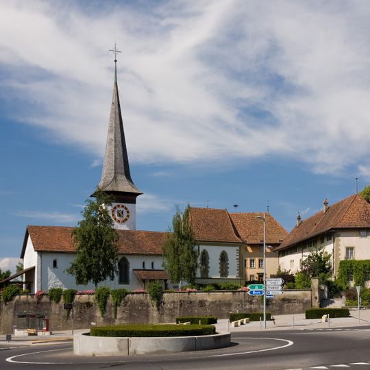 Former commandery with castle, church and outbuildings