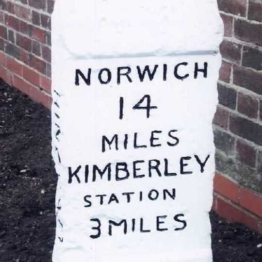 Milestone, Norwich Street, opp. No. 2