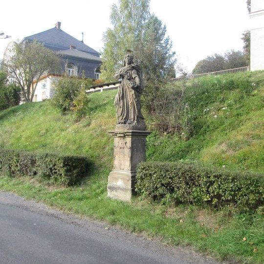 Socha svaté Rosalie v Manětíně