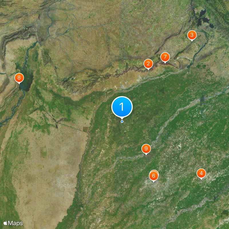 Distretto di Sargodha Mappa