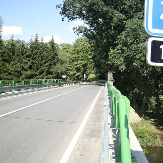 Most silnice II/129 přes Želivku u Želivi