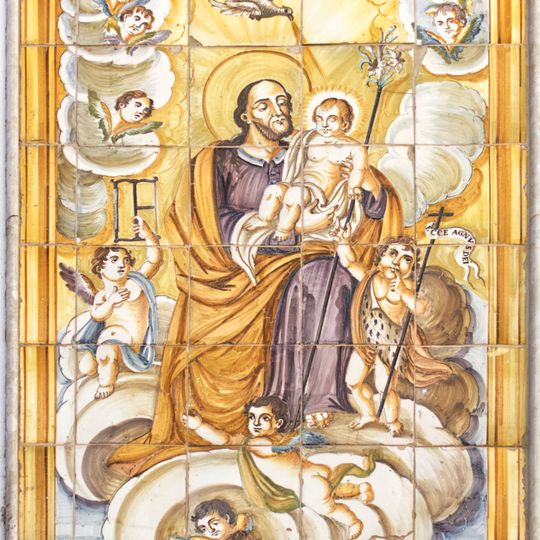 Retablo cerámico de San José en la calle San Antonio