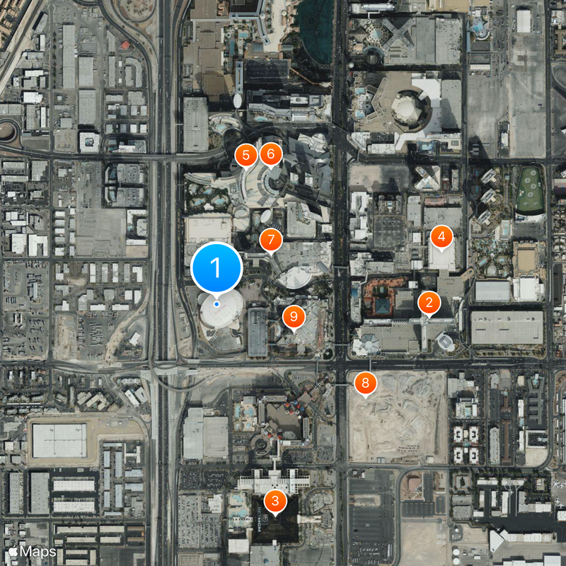 T-Mobile Arena Map