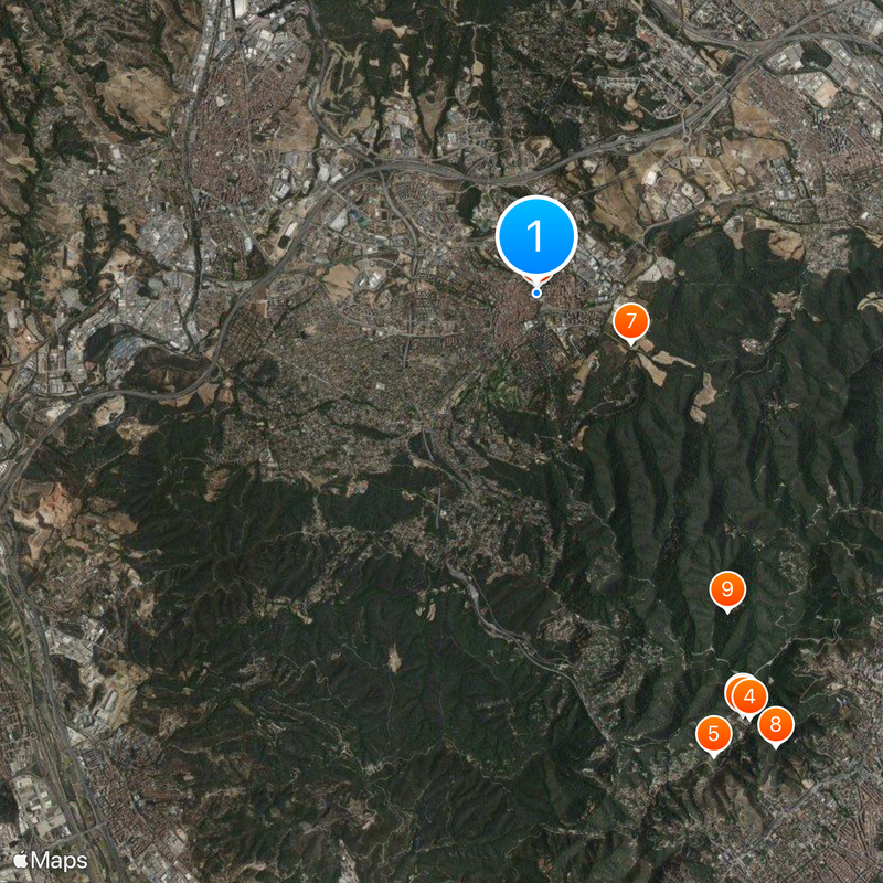 Sant Cugat del Vallès Kaart