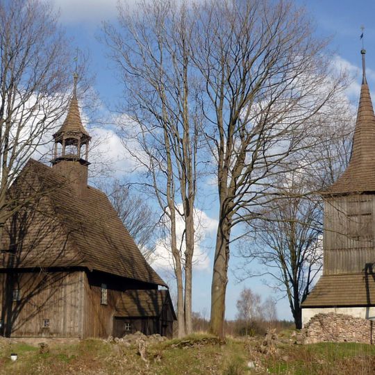 Wooden church in Rybnica Leśna