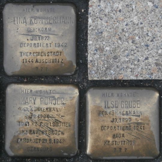 Stolperstein dedicated to Ilse Grube