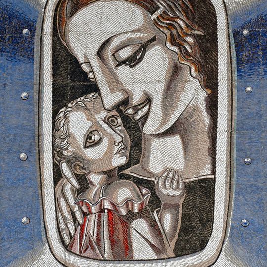 Мозаичное панно «Сургутская Мадонна»