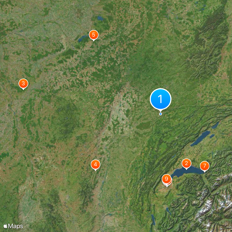 Burgundia-Franche-Comté Mapa