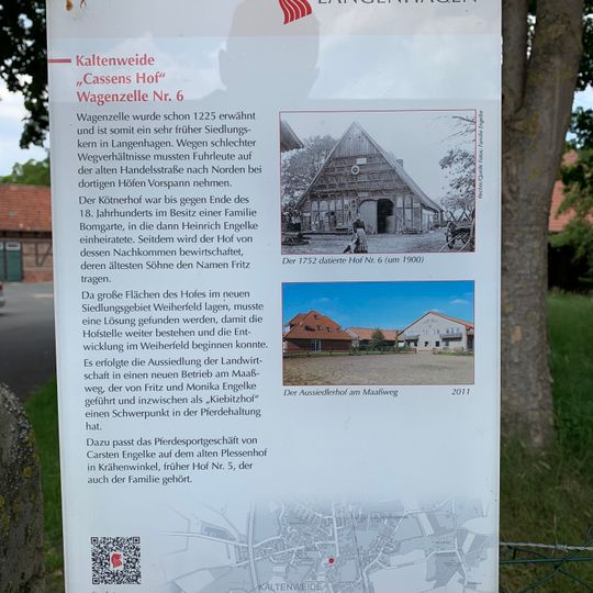 GLIEM Tafel 18 Cassens Hof Wagenzelle Nr. 6