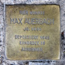 Stolperstein en memoria de Max Auerbach