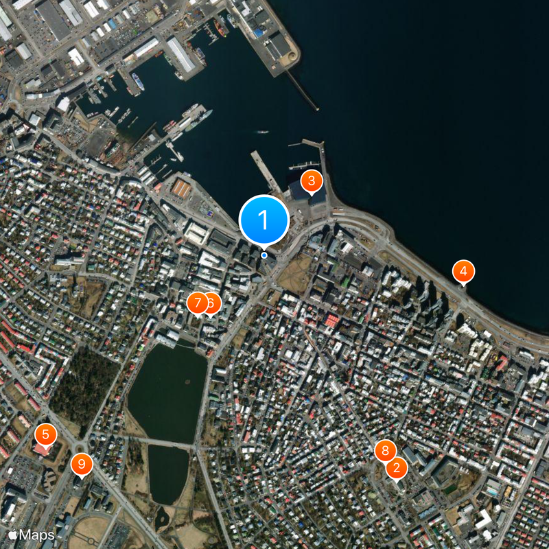 Museo fallologico islandese Mappa