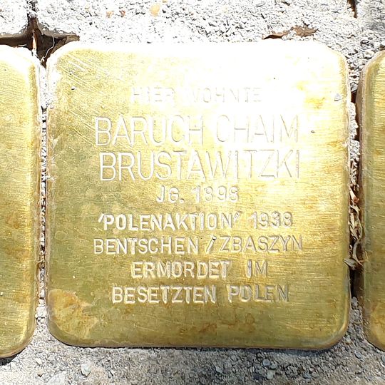 Stolperstein à la mémoire de Helene Brustawitzki