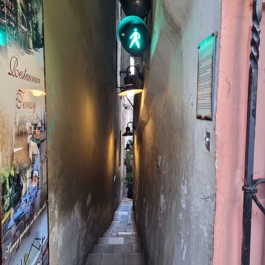 La rue la plus étroite de Prague