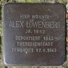 Stolperstein dedicated to Alex Löwenberg