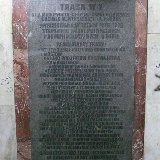 Trasa W-Z in Łódź