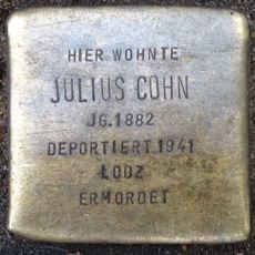 Stolperstein dedicated to Julius Cohn