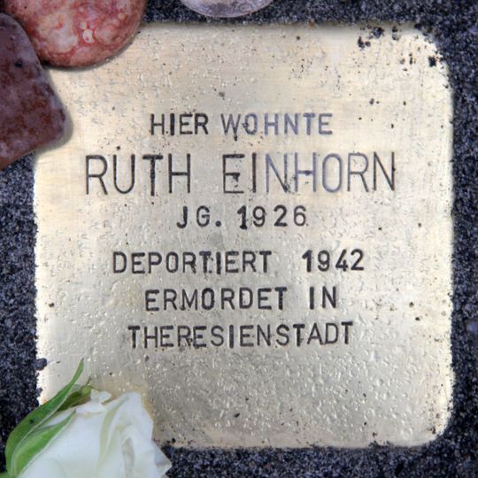 Stolperstein dedicated to Ruth Einhorn