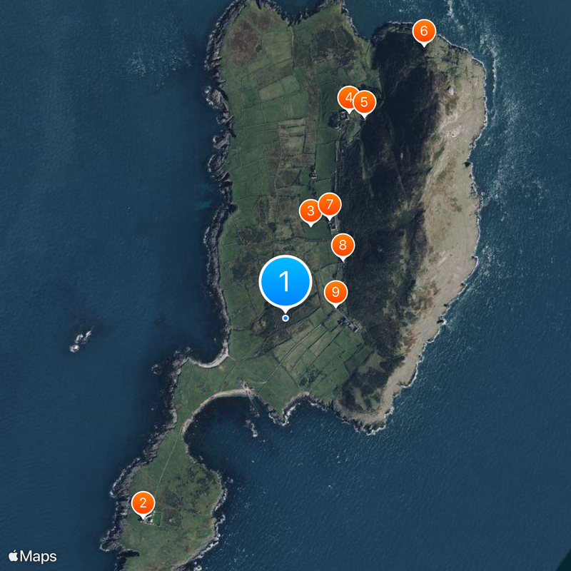 Bardsey Island Map