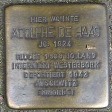 Stolperstein en memoria de Adolphe de Haas