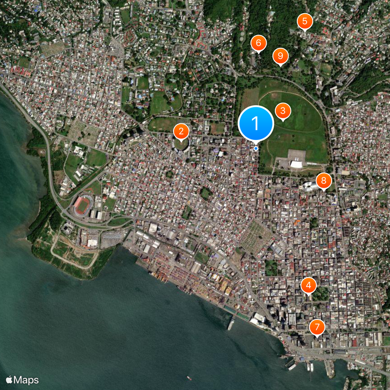 Port of Spain Map