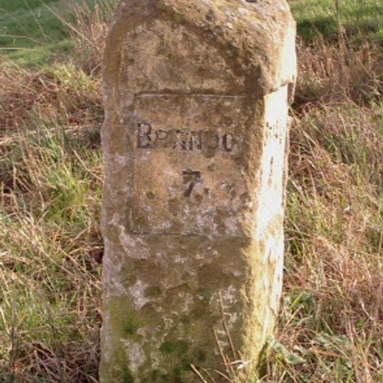 Milestone, Stoke Rd, Brookeville at jct with Scotts Lane