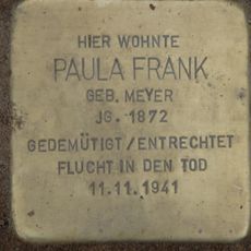 Stolperstein dedicated to Paula Frank