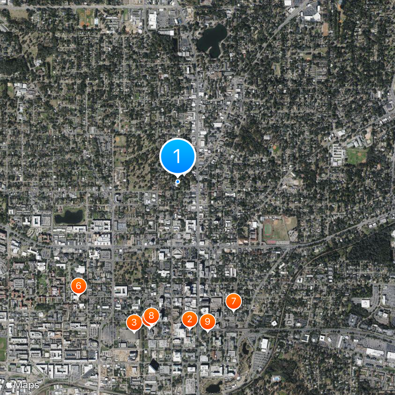 Florida Governor's Mansion Map