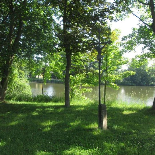 Kříž v Plané v Zámecké ulici