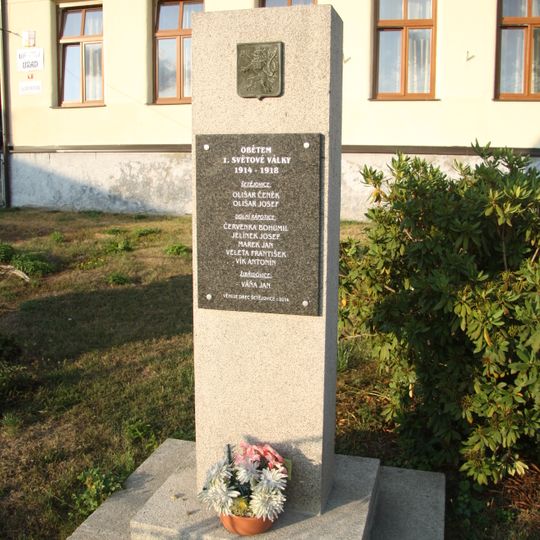 Památník obětem 1. sv. války v Šetějovicích