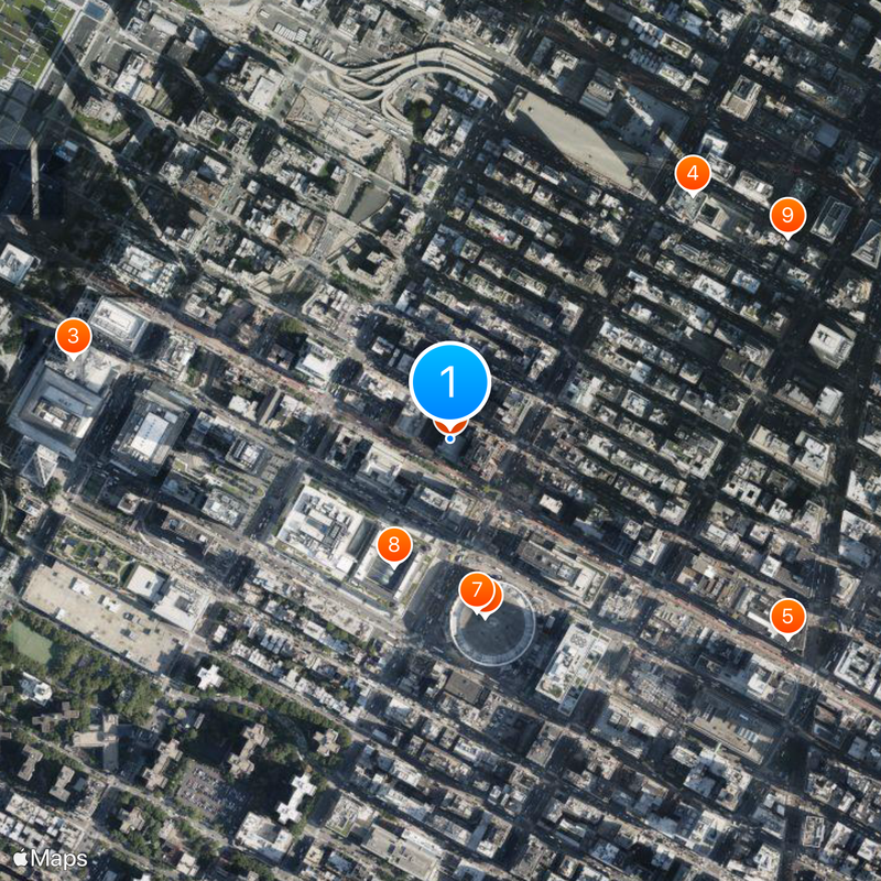 Manhattan Center Map