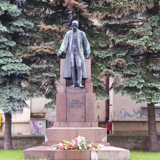 Ignacy Łukasiewicz monument in Krosno