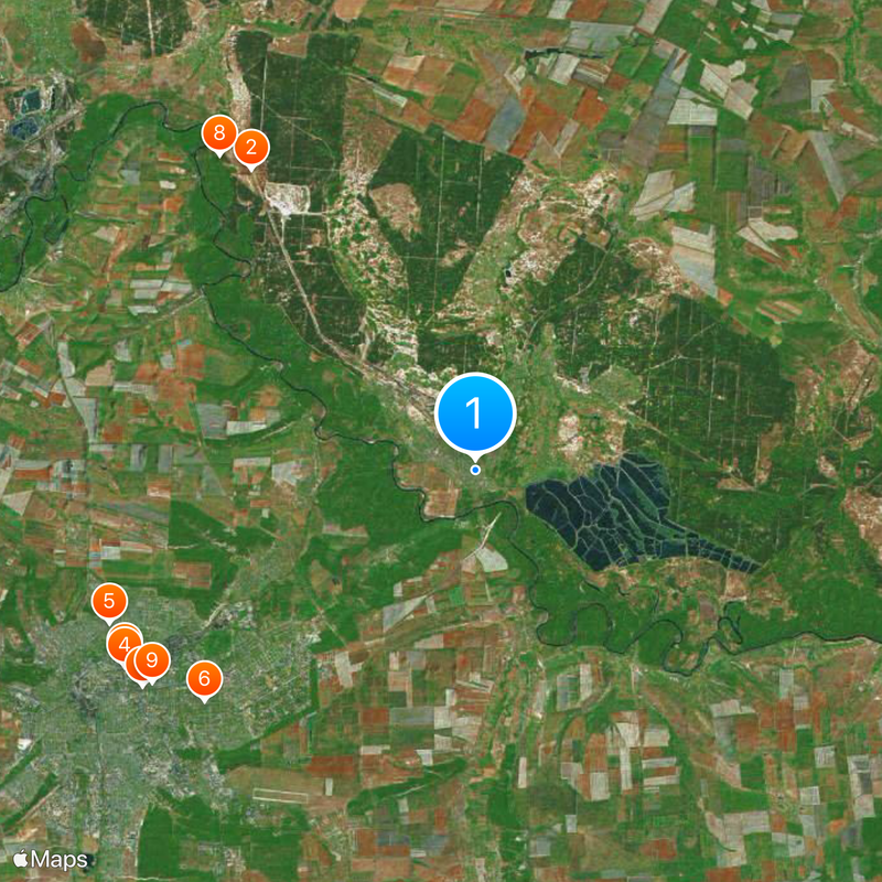 Stanytsia Luhanska Map