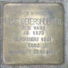 Stolperstein en memoria de Else Geiershoefer