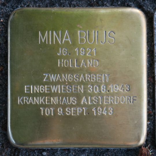 Stolperstein für Mina Buijs