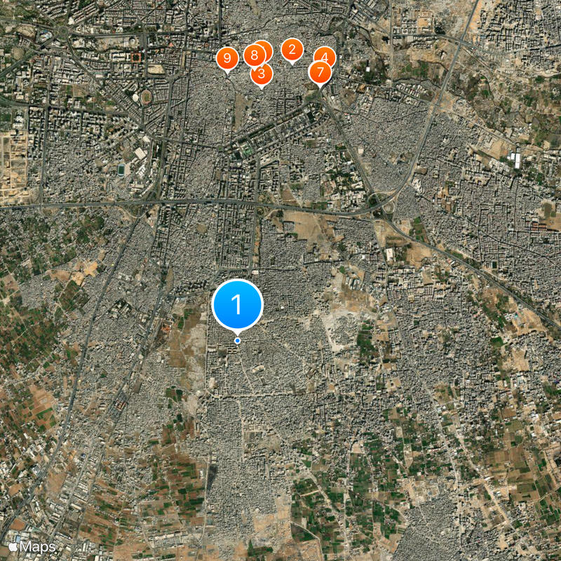 Yarmouk Camp Map